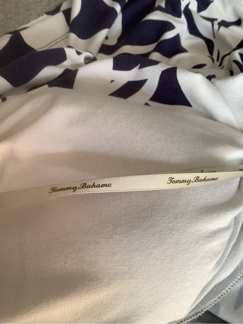 Tommy Bahama Navy and White Tropical Halter Dress Size M - Picture 10 of 14